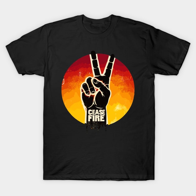 Peace Ceasefire T-Shirt by TomFrontierArt